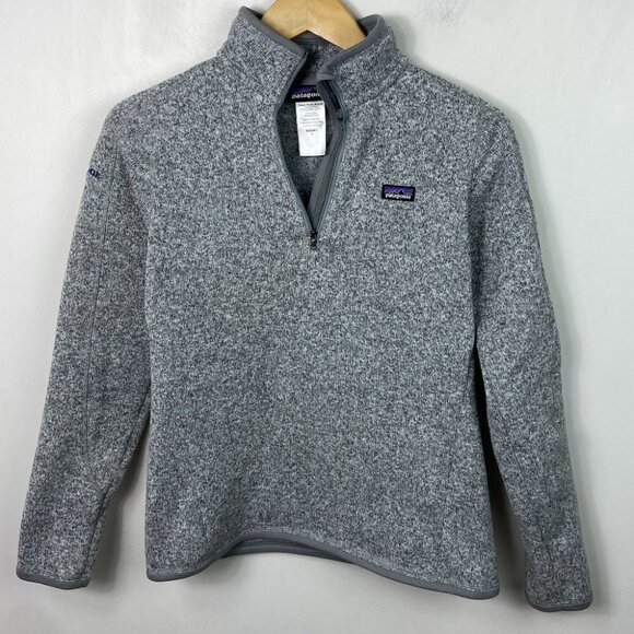Patagonia Better Sweater Quarter Zip Performance Fleece Pullover Size Small Knit - Picture 13 of 14
